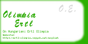 olimpia ertl business card
